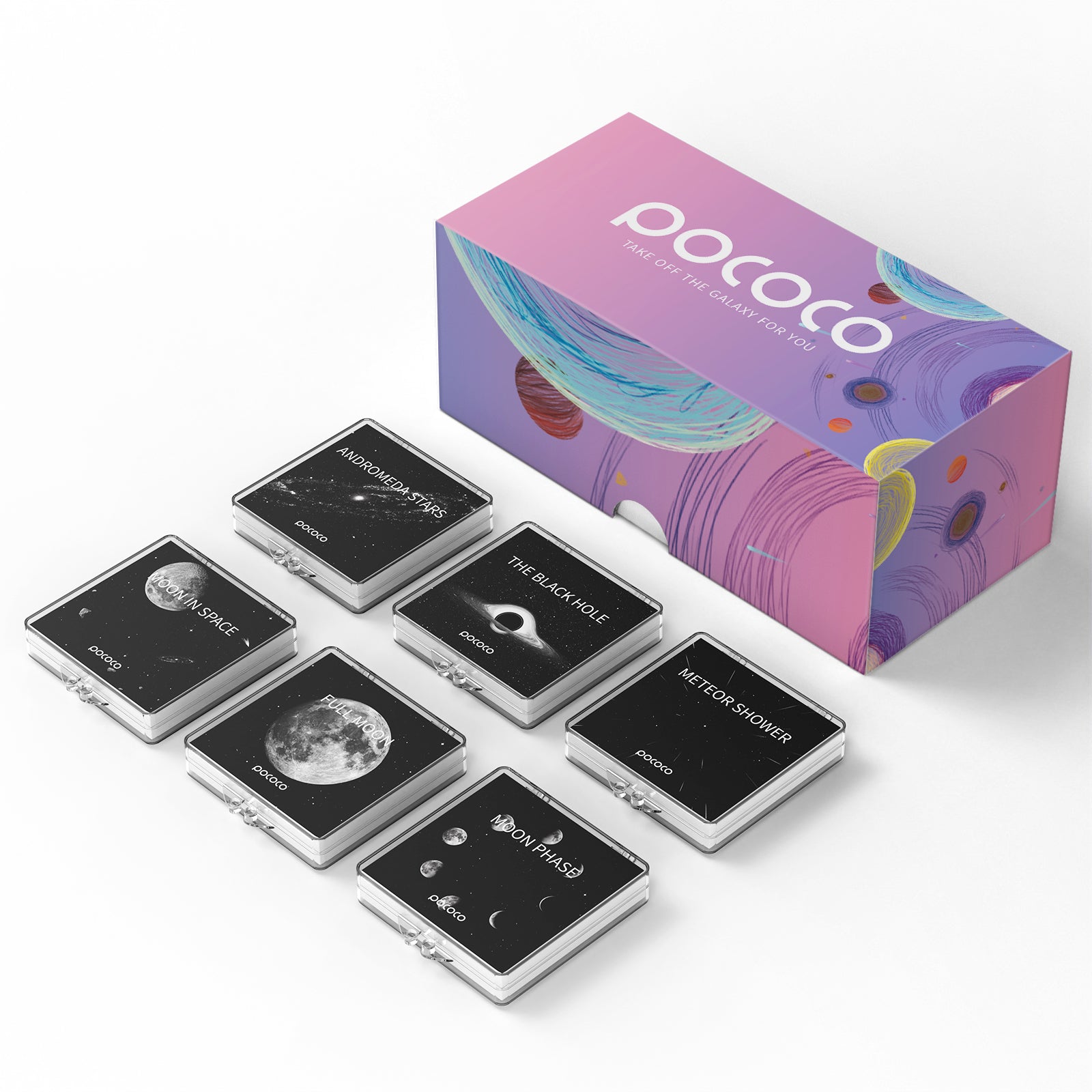 POCOCO Galaxy Projector 6 Disc - Moon And Stars