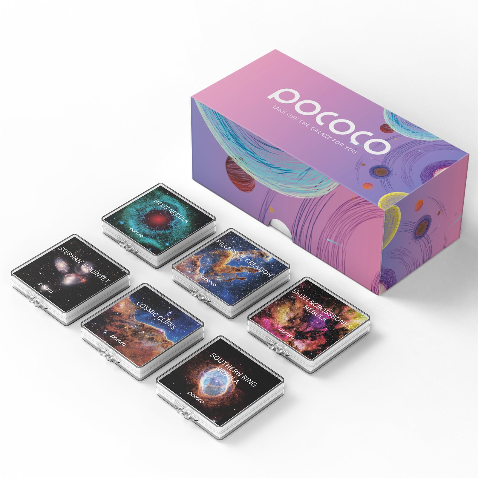 POCOCO Galaxy Projector 6 Discs - Fixed Star And Nebula