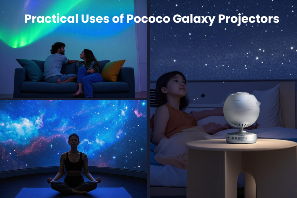 Practical Uses of Pococo Galaxy Projectors